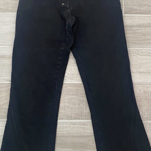 Vintage GHG Mid-Rise Straight Leg Studded Pocket Jeans in Black Denim Size 29 - Picture 8 of 15